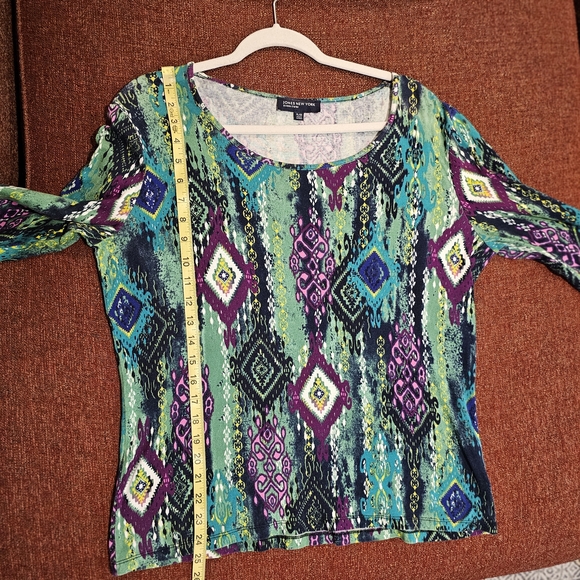 Jones New York Multicolor Geometric Blouse - Picture 8 of 8